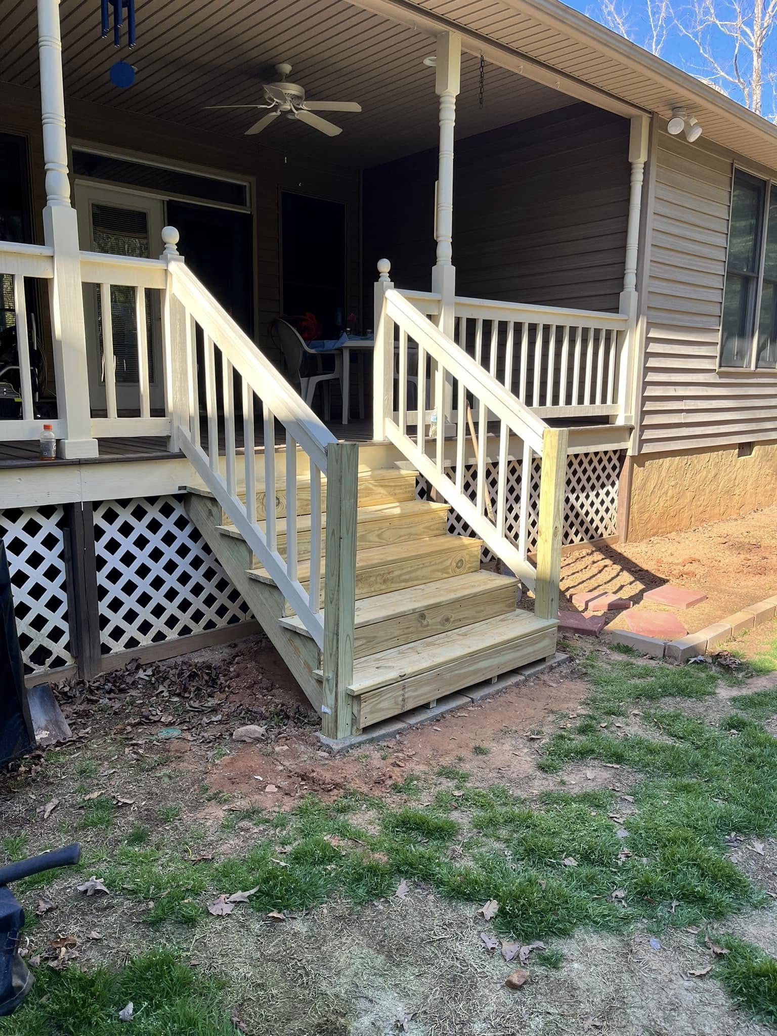 Residential remodeling project progress in Blairsville, GA
