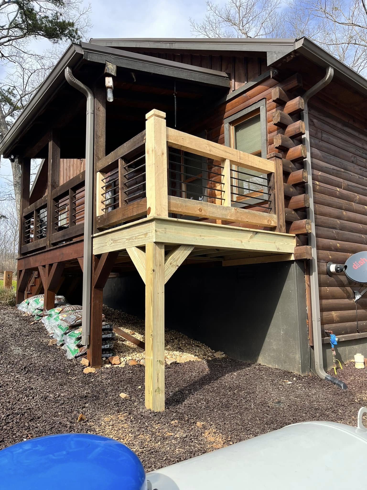 Re-decking and outdoor flooring upgrade near Blairsville, GA